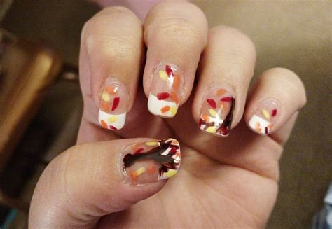 Fall Leaves Nail Art | Nail designs, Nail art, Fall leaves nail art