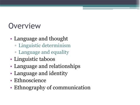 PPT - Linguistic anthropology PowerPoint Presentation, free download - ID:2707891