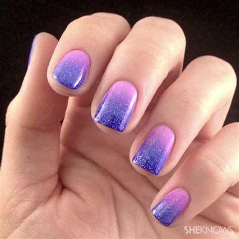 Lacquered love: Ombre nail art