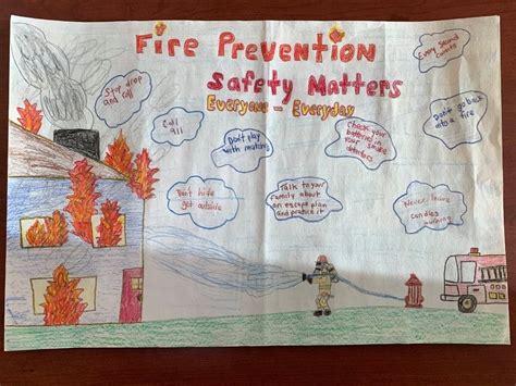 'Don't Hide, Get Outside:' Kids' Posters Teach About Fire Safety ...