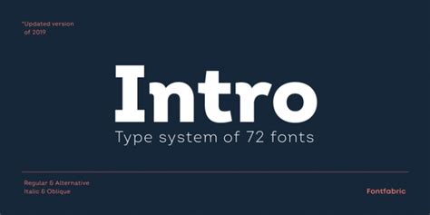 Intro Font Download