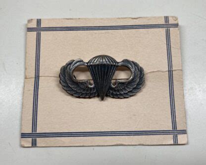 WWII US Army Airborne “Jump Wings” – (Parachutist Badge)