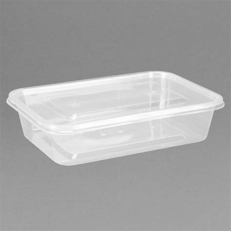 Fiesta Plastic Microwavable Containers with Lid Small 500ml (Pack of ...