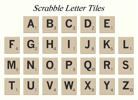 Letter Tiles Printable