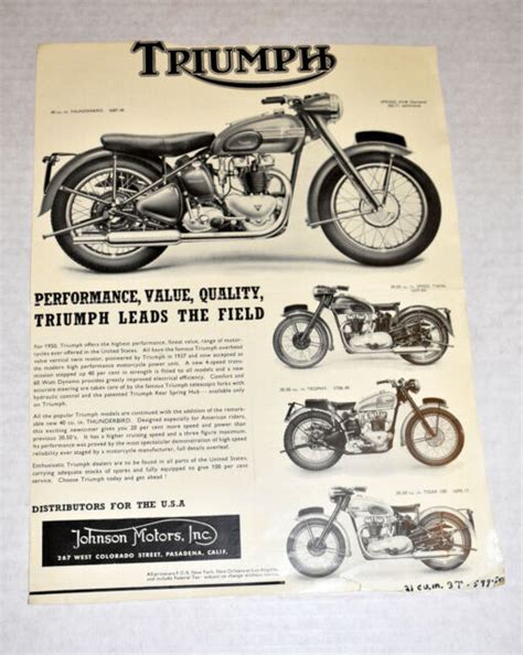 ORIGINAL 1969 TRIUMPH MOTORCYCLE PARTS MANUAL CATALOG TROPHY 250 TR25W CATALOG | eBay