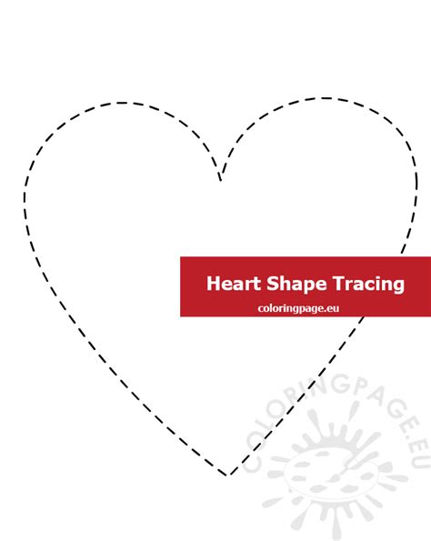 Heart Cutting Worksheet – Coloring Page