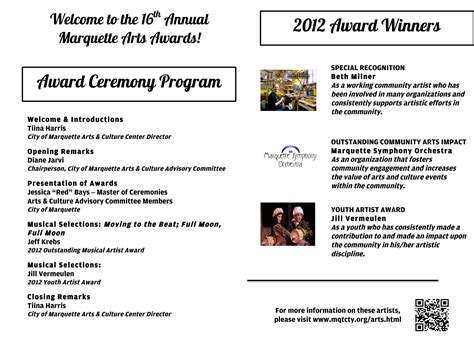 Award Ceremony Program Template Free