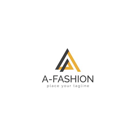 Premium Vector | A fashion logo flat design and triangle style