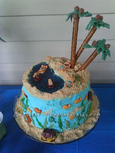 Coolest Homemade All Edible Beach Birthday Cake