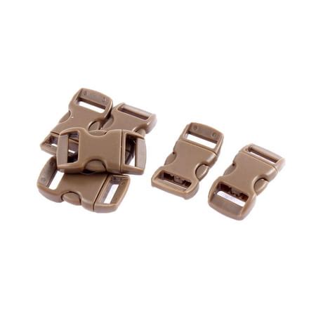 Curved Side Release Buckles Coffee Color 11mm Webbing Slot 6Pcs | Walmart Canada
