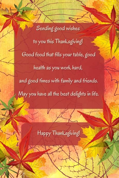 Thanksgiving card Template | PosterMyWall