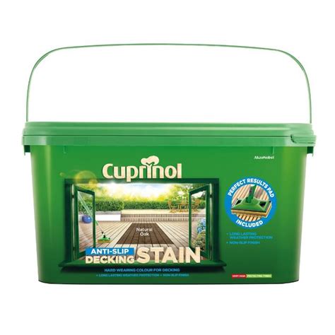 CUPRINOL ANTI-SLIP DECKING STAIN PAINT OR UV GUARD DECKING OIL PAINT 2.5L W/ PAD | eBay