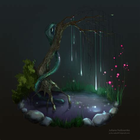 Concept Art tree, Juliana Fedosenko on ArtStation at https://www ...