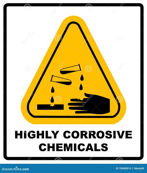 Corrosive Danger Chemicals Vector Pictogram | CartoonDealer.com #93469867