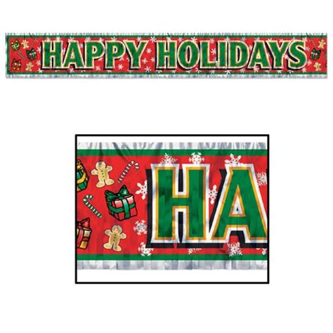 Happy Holidays Banner Decoration - 5' x 8" | Amols'