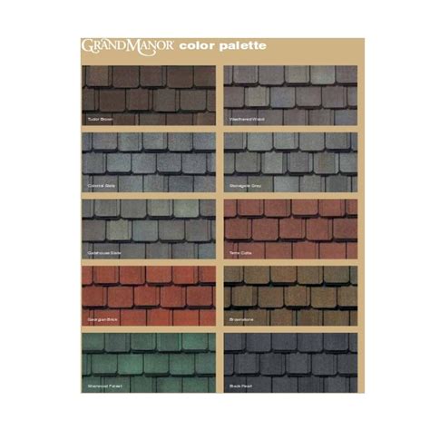 CertainTeed Grand Manor Shingles Colors