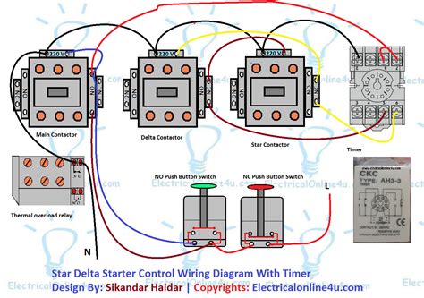 Star And Delta Starter Circuit Diagram