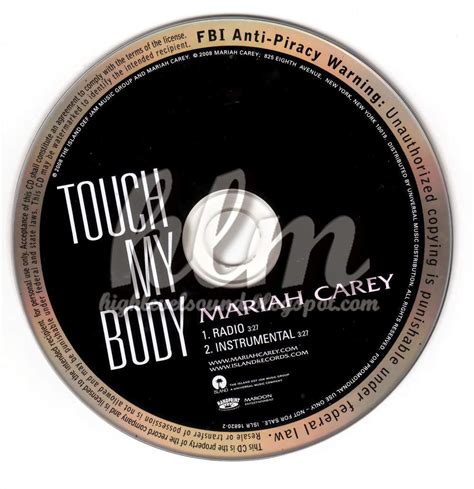 highest level of music: Mariah Carey - Touch My Body-(Promo_CDS)-2008-hlm