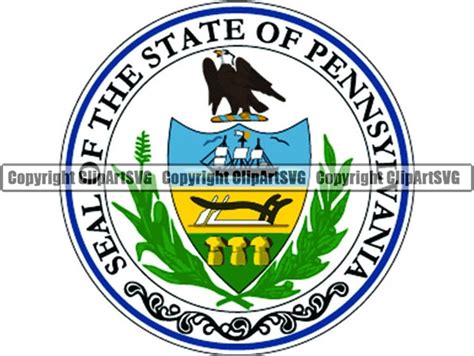 Pennsylvania State Seal Flag U.S. US United America American Nation ...