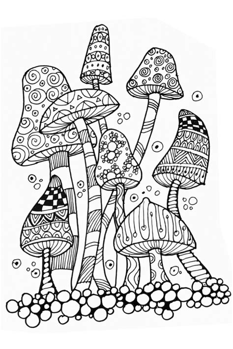 Easy zentangle mushroom drawing step by step | Boyama sayfaları, Çizim, Çizim fikirleri