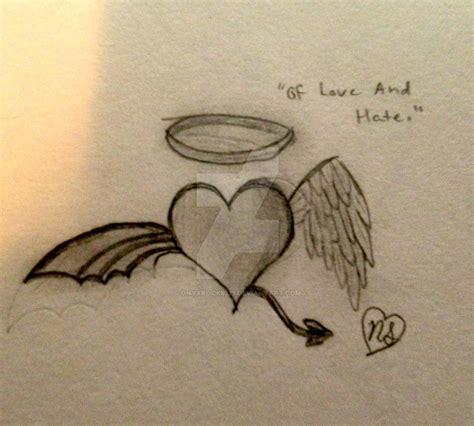 Of Love and Hate Tattoo by OnyxRocks123 on DeviantArt