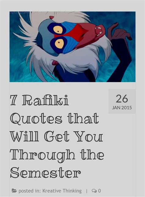 As 25 melhores ideias de Rafiki quotes no Pinterest | personagens da ...