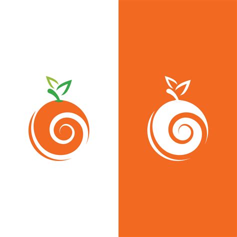 Orange logo design 8961265 Vector Art at Vecteezy