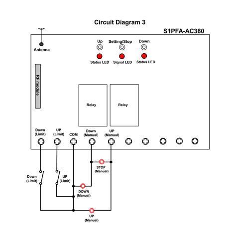 120V 220V 380V AC Motor Forward Reverse Wireless Remote Control Switch