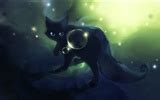 Apofiss small black cat wallpaper watercolor illustrations #12 - 1920x1080 Wallpaper Download ...