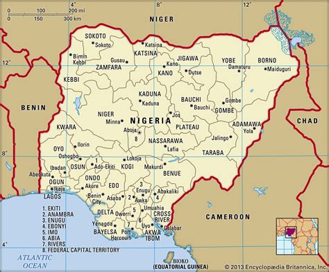 Nigeria Map With States And Cities Map Of Nigeria With States And | Images and Photos finder