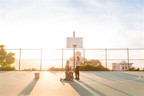 San Francisco Basketball Court Surprise Proposal | Lydia & Jessenia