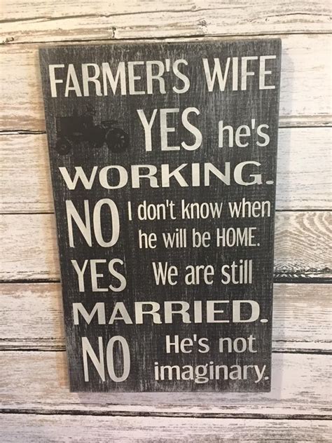 Farmer's Wife Sign | Farmer wife, Farm life quotes, Motivational plaque