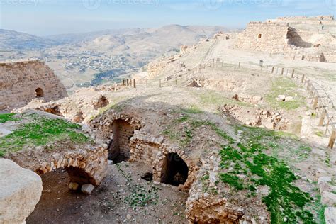 Upper court of ancient castle Kerak, Jordan 12043163 Stock Photo at ...