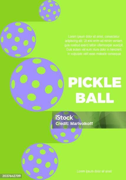 Pickleball Sports Poster Design Stock Illustration - Download Image Now ...