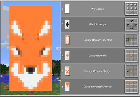 Image result for best fox banner in minecraft" | Minecraft crafts, Minecraft banner designs ...