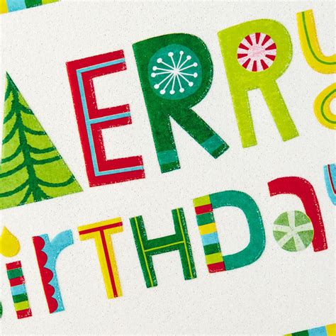 Happy and Merry Christmas Birthday Card - Greeting Cards - Hallmark