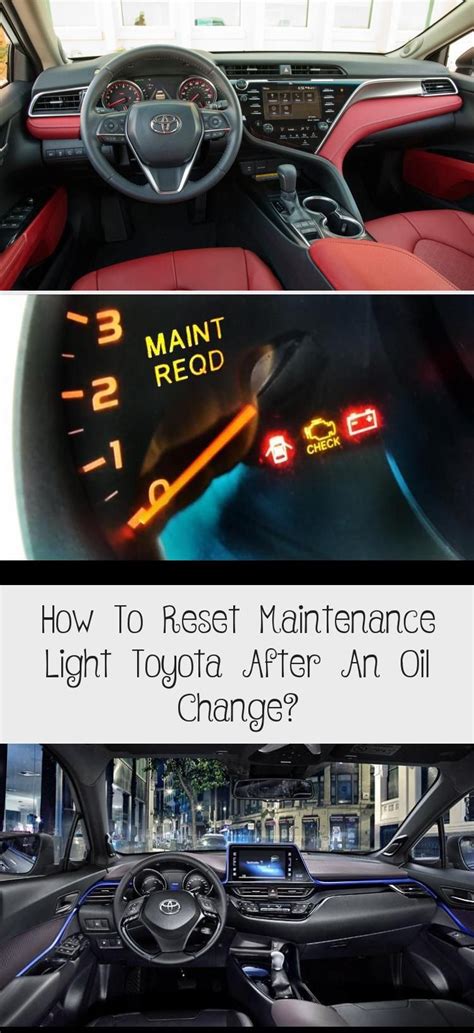 How To Reset Maintenance Light Toyota After An Oil Change? - Cars | Oil change, Toyota, Toyota ...