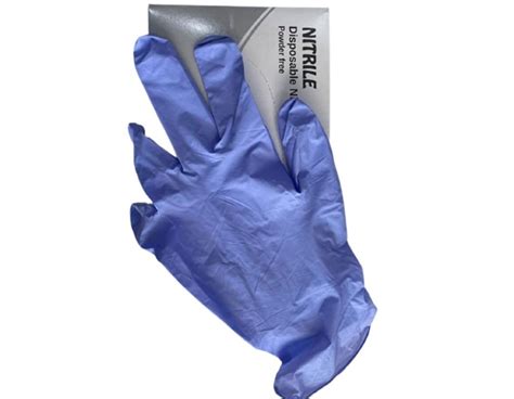 Blue Nitrile Gloves, Powder Free at Rs 2.5/pair in Palwal | ID: 24199866191