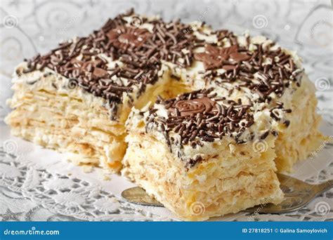 Cake From Flaky Pastry Stock Image - Image: 27818251