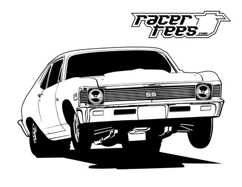 FREE Drag Racing Coloring Book Pages - Racer Tees