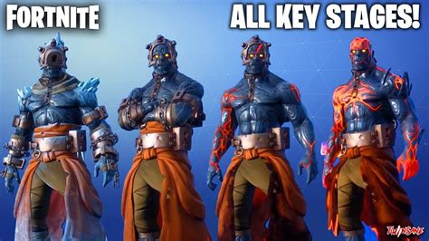 PRISONER SKIN ALL STAGES UNLOCKED! HIDDEN KEY STYLES! FORTNITE SNOWFALL ...