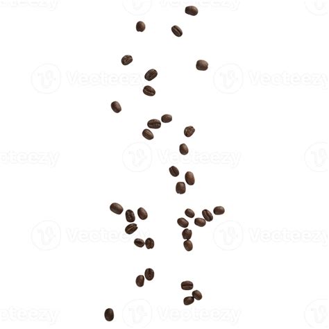 Falling coffee beans cutout, Png file 8534049 PNG