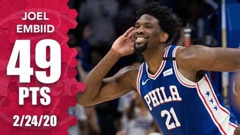 Joel Embiid celebrates career-high 49 points with Milly Rock vs. Hawks ...