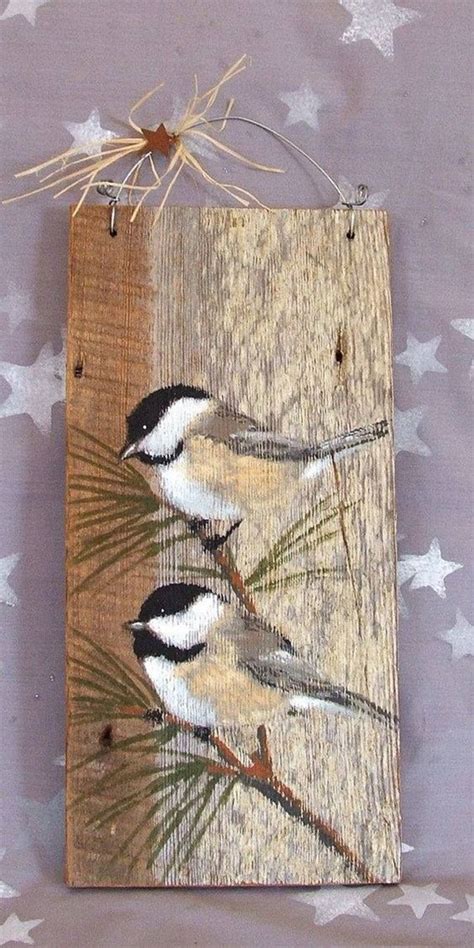 40 Modest Examples of Paintings On Wood Planks – Buzz16 Wood Painting ...