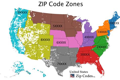 Map of US Zip Code Regions - r/MapPorn : Linky_links