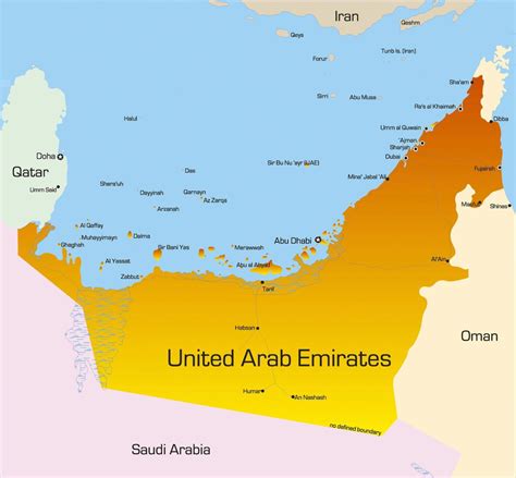 Map of Abu Dhabi