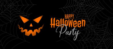 scary halloween party banner design - Download Free Vector Art, Stock ...