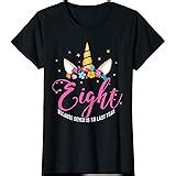 Amazon.com: Kids Unicorn 8th Birthday Shirt, Birthday Girl Shirt 8 T-Shirt : Clothing, Shoes ...