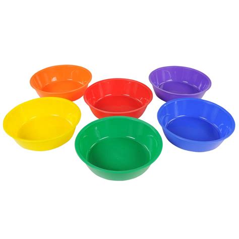 Plastic Sorting and Mixing Bowls - Set of 6