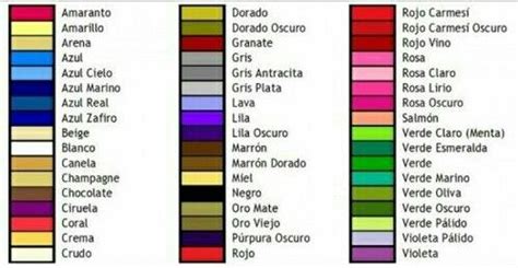 Paleta de colores nombres tonos escalas | Nombres de colores, Nombres ...